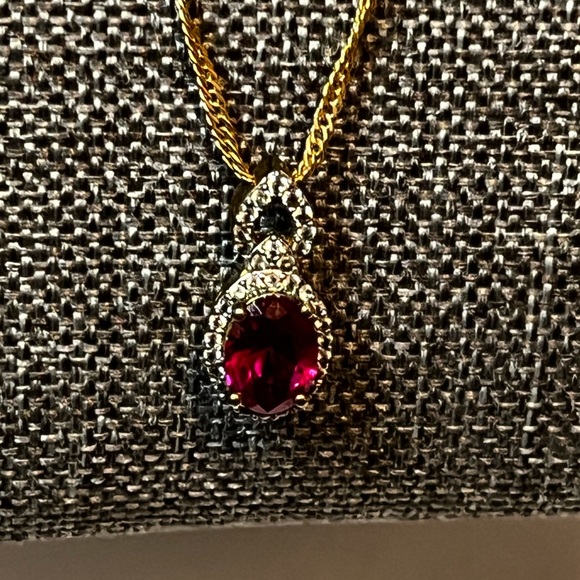 Red Garnet Necklace Set - Picture 1 of 8